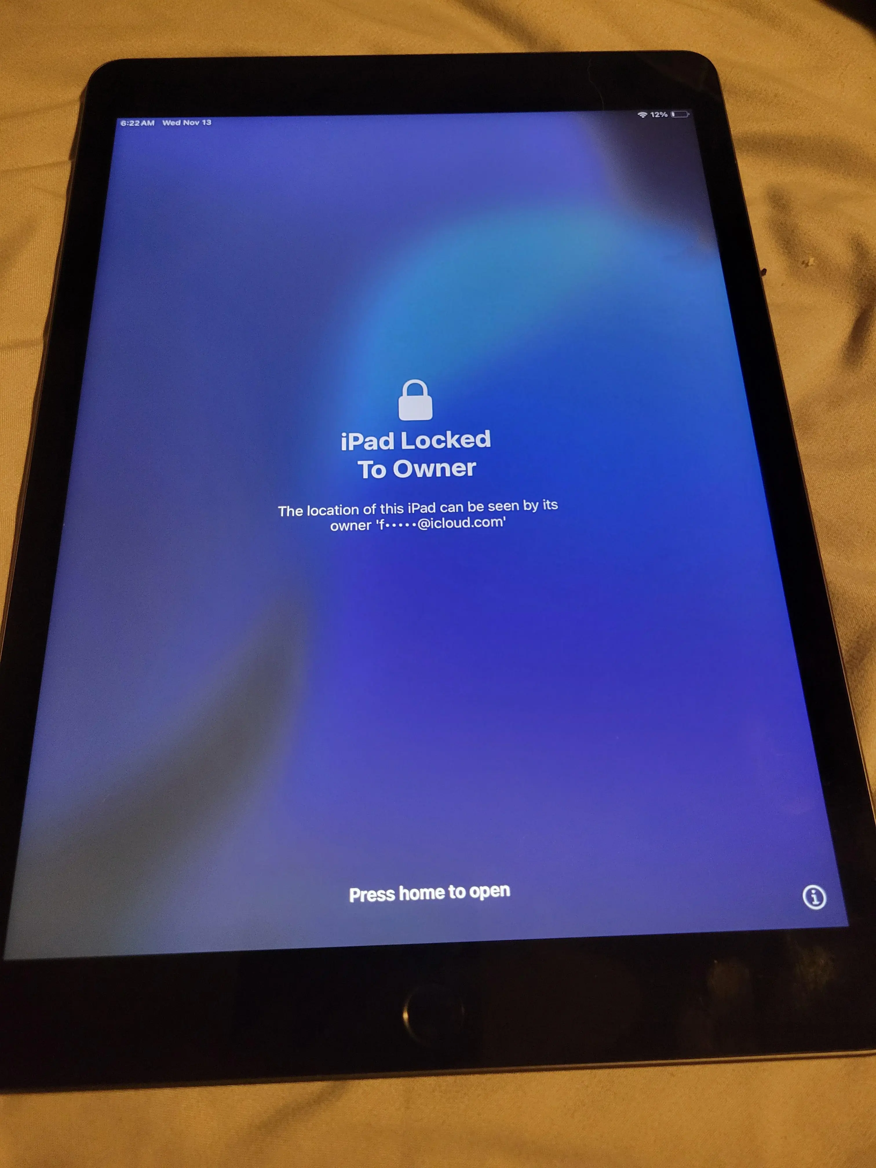 FMI OFF - iPad (8th generation) - WiFi Model Only - [iPad11,6]