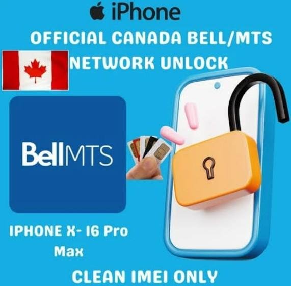 Canada Bell/MTS Premium network unlock iPhone All Models